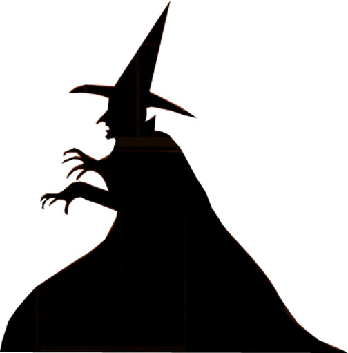 wizard of oz silhouette vector