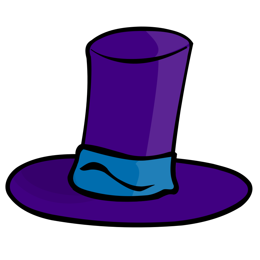 Purple Hat Clipart, vector clip art online, royalty free design 