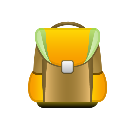 Royalty Free Clip Art of School Bags by visekart