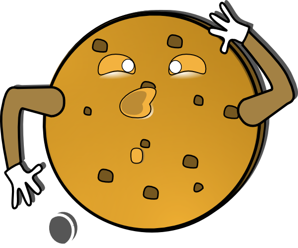 Crazy Cookie clip art - vector clip art online, royalty free 