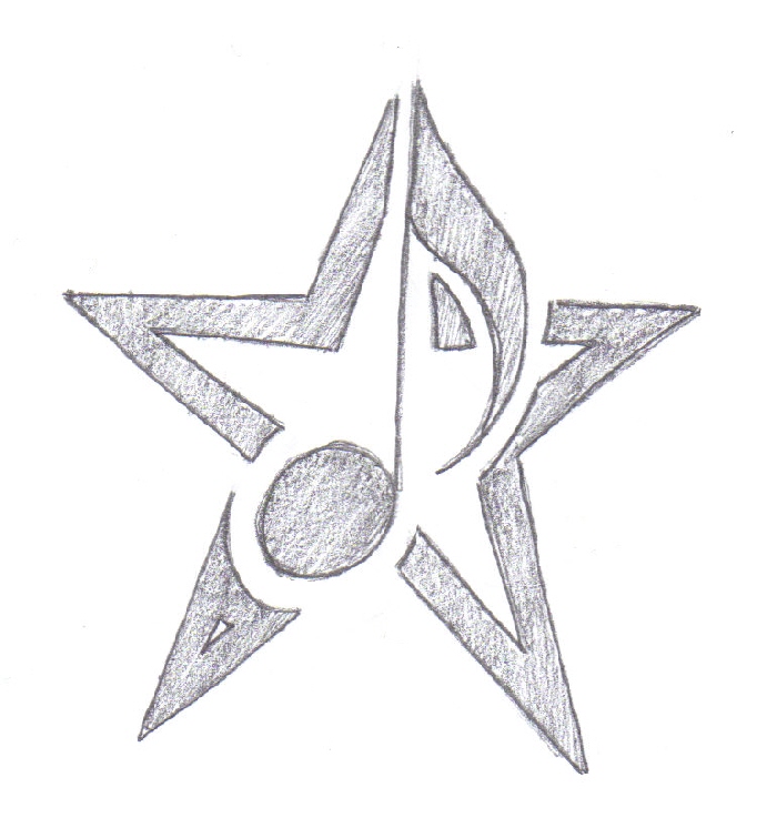 easy star tattoos to draw