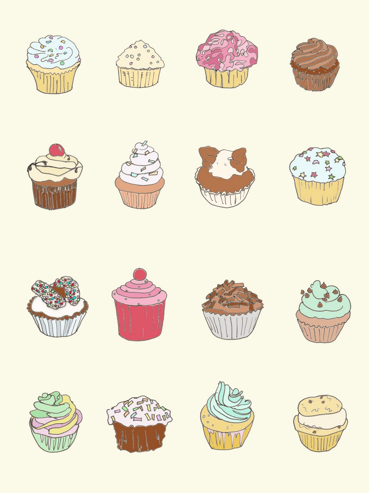 Colored pencils cupcake illustration by ViksyCreative on DeviantArt