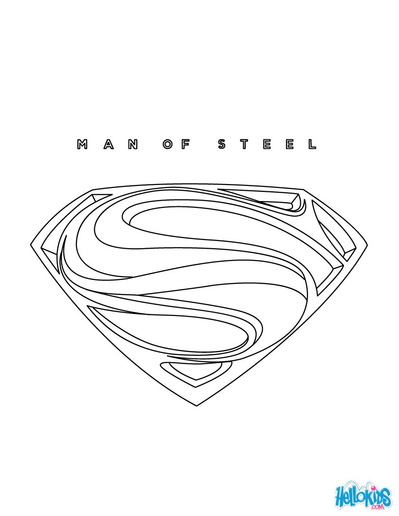 Free Superman Logo Coloring Pages Download Free Superman Logo Coloring ...
