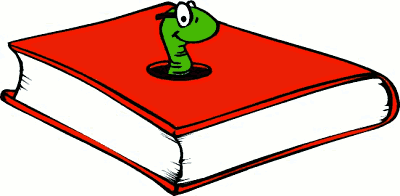 Bookworm Illustration - Fun Reading & Learning Symbol