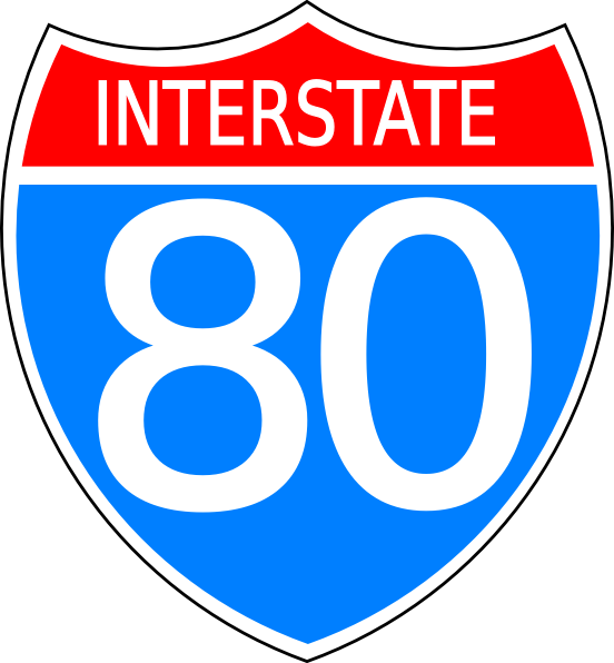 Interstate 80 Highway Sign | U.S. Route Identifier