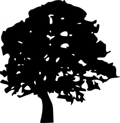 Tree Silhouettes clip art Vector clip art - Free vector for free 