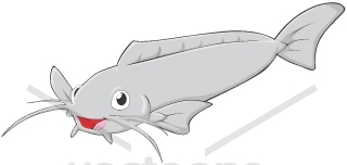 Friendly Cartoon Catfish Illustration for Educational and Children’s Content