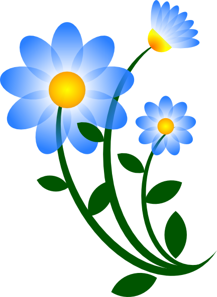 Blue Daisy Flower Illustration - Free Vector Graphic for Design Projects