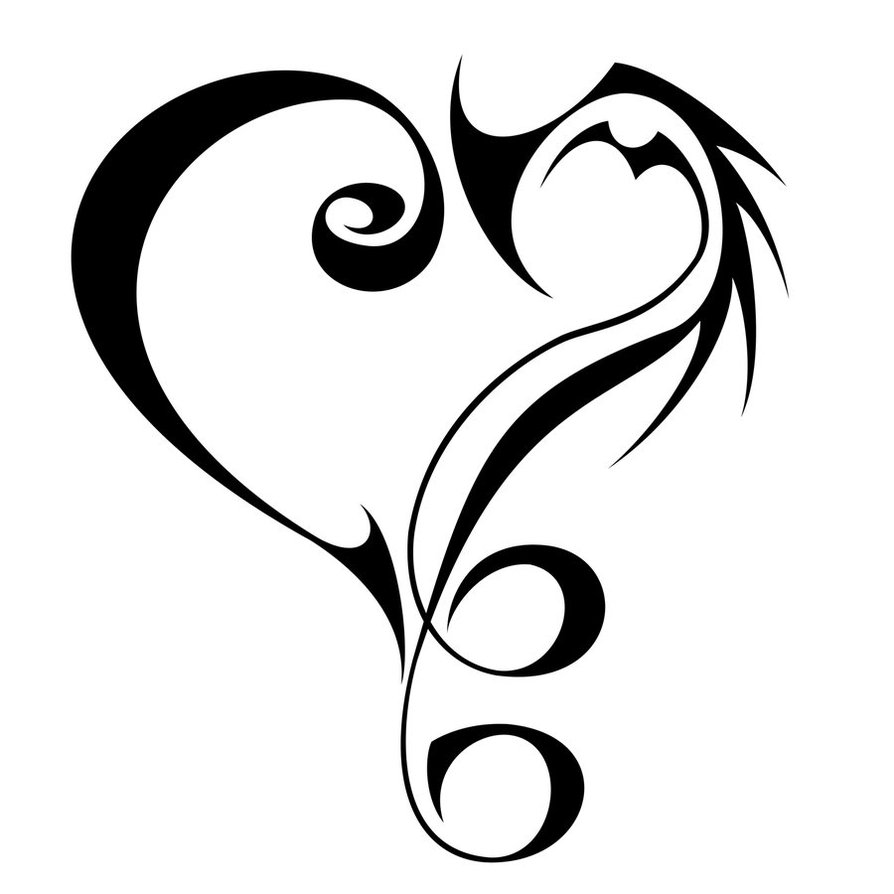 Tribal Love Heart Tattoos  Designs and Meanings