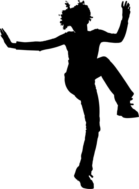 Dancing Silhouette 03 Stencils - stencilease.com