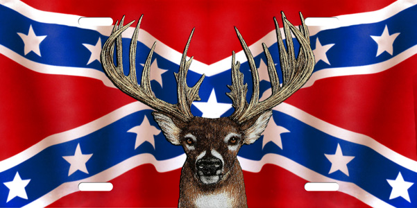 rebel flag with deer desktop wallpaper