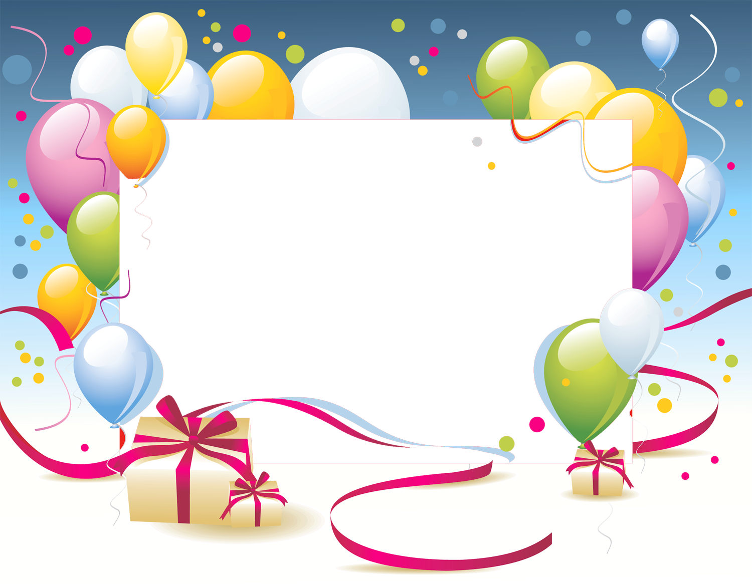 happy birthday frames and borders adult png