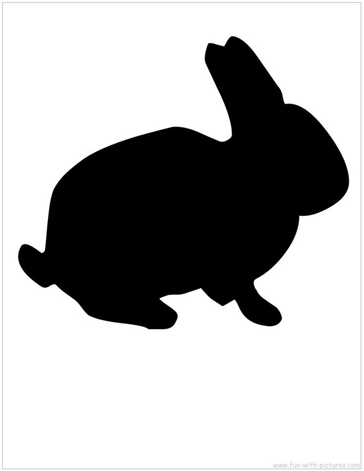 rabbit-silhouette.jpg | paper crafts | Clipart library