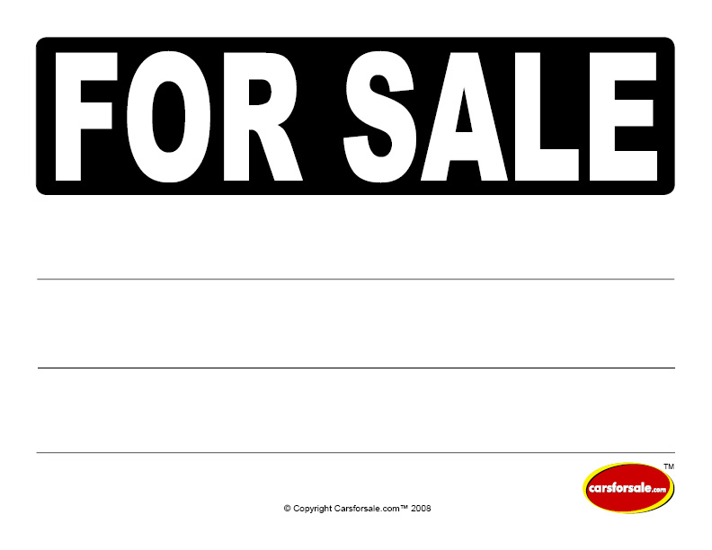 Free Printable Car For Sale Sign Download Free Printable Car For Sale