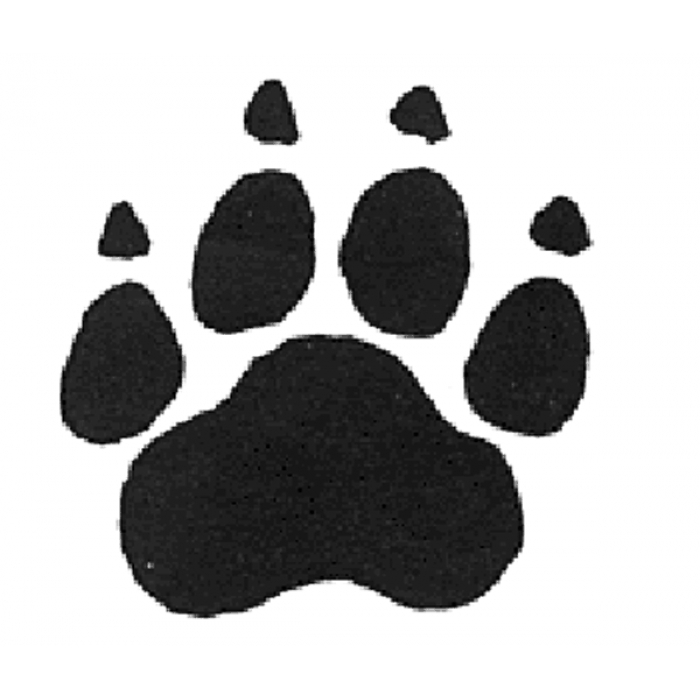 Dog Paw Rubber Stamp