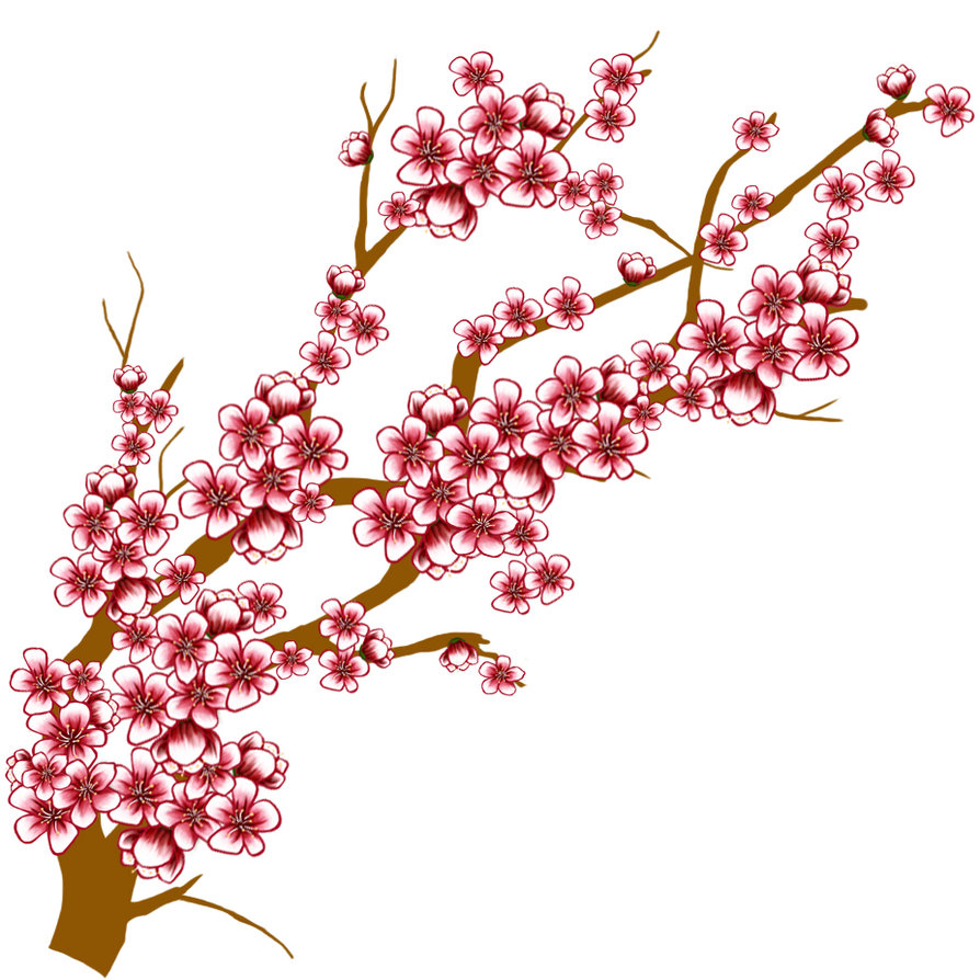Cherry Blossom Tree Clip Art - Clipart library