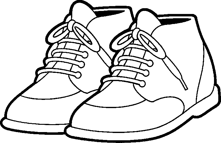 Tennis Shoes Clipart Black And White | Clipart library - Free 