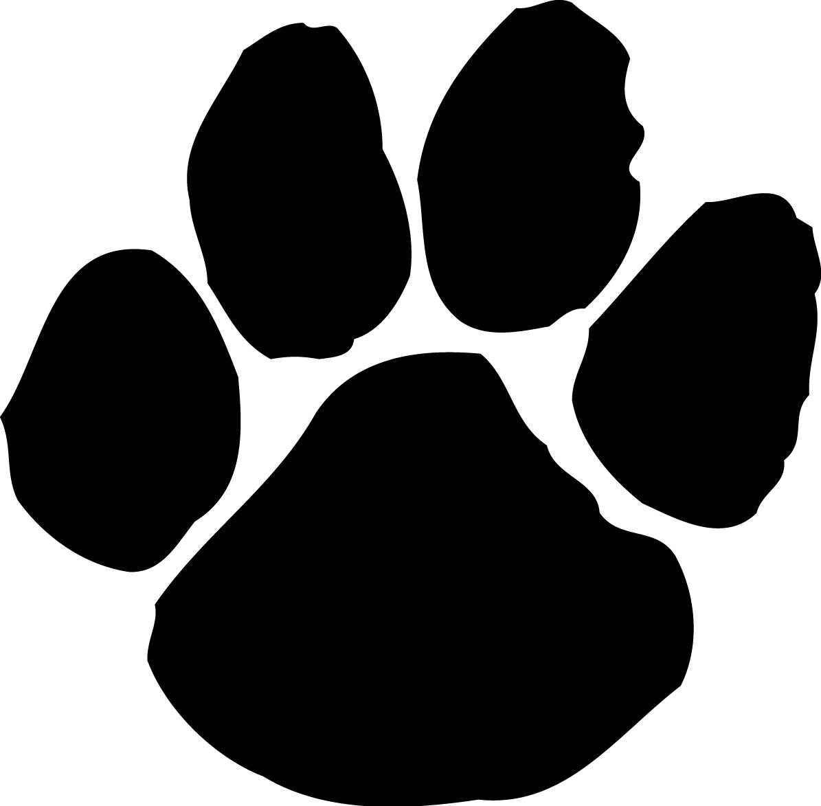 Cute Dog Paw Print - Clipart library