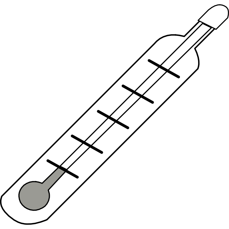 Clipart - Thermometer Cold - Outline