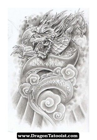Chinese Dragon Tattoos on Clipart library | Japanese Dragon, Japanese 