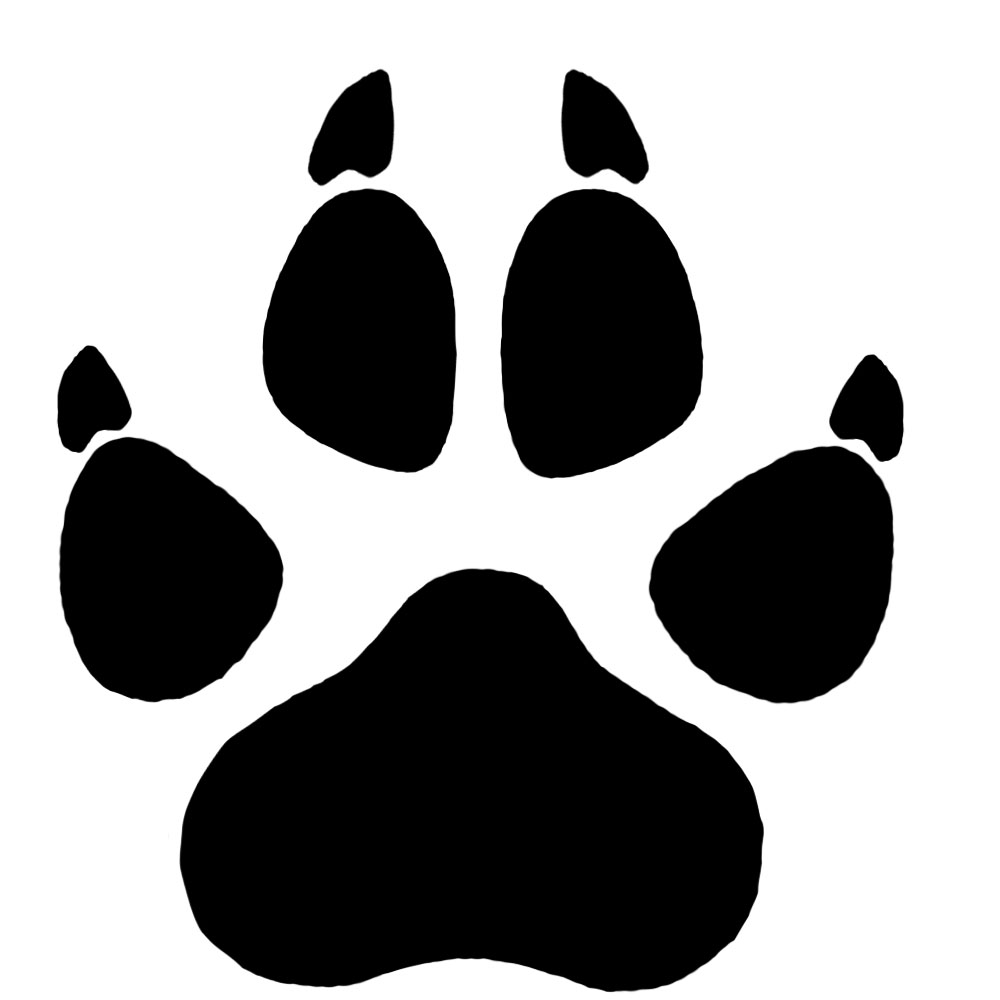 Wolf Paw Prints - Clipart library