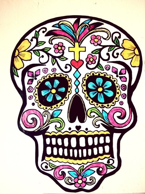 Mexican Sugar Skull Art | 1 | Clipart library