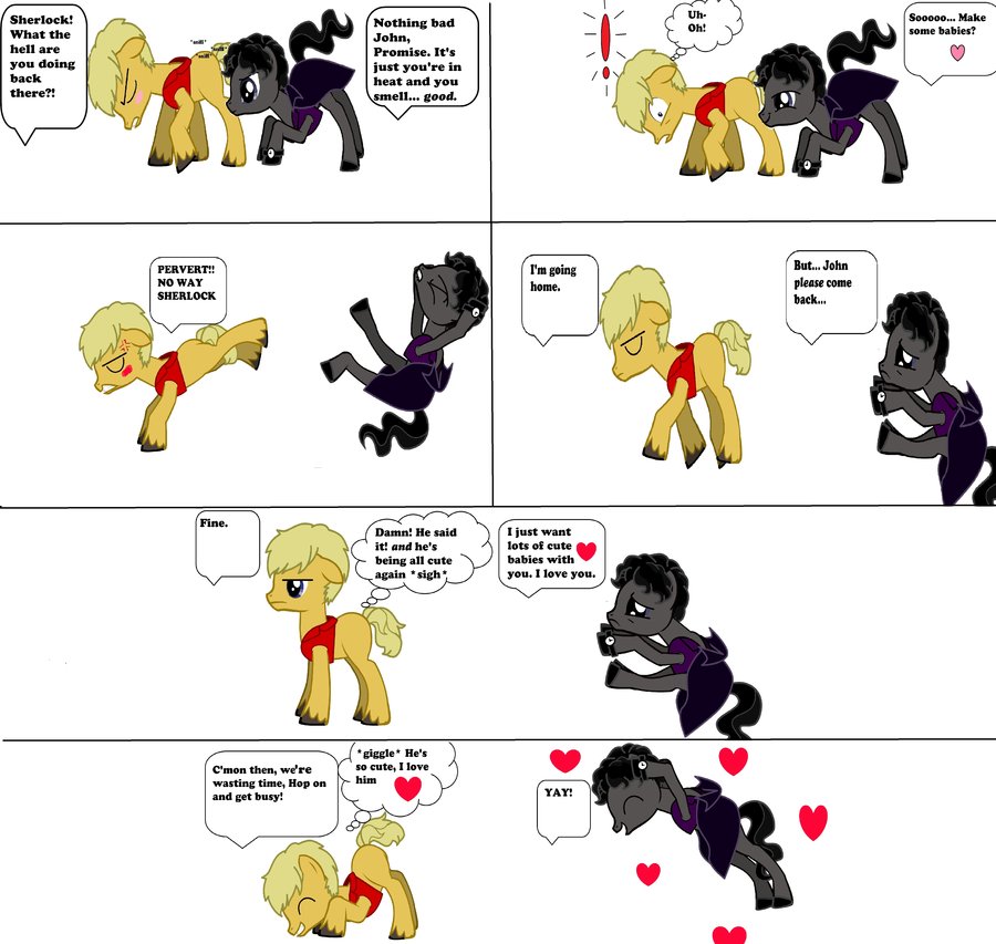 Sherlock and John Pony Fan Comic - A Wholesome MLP Parody