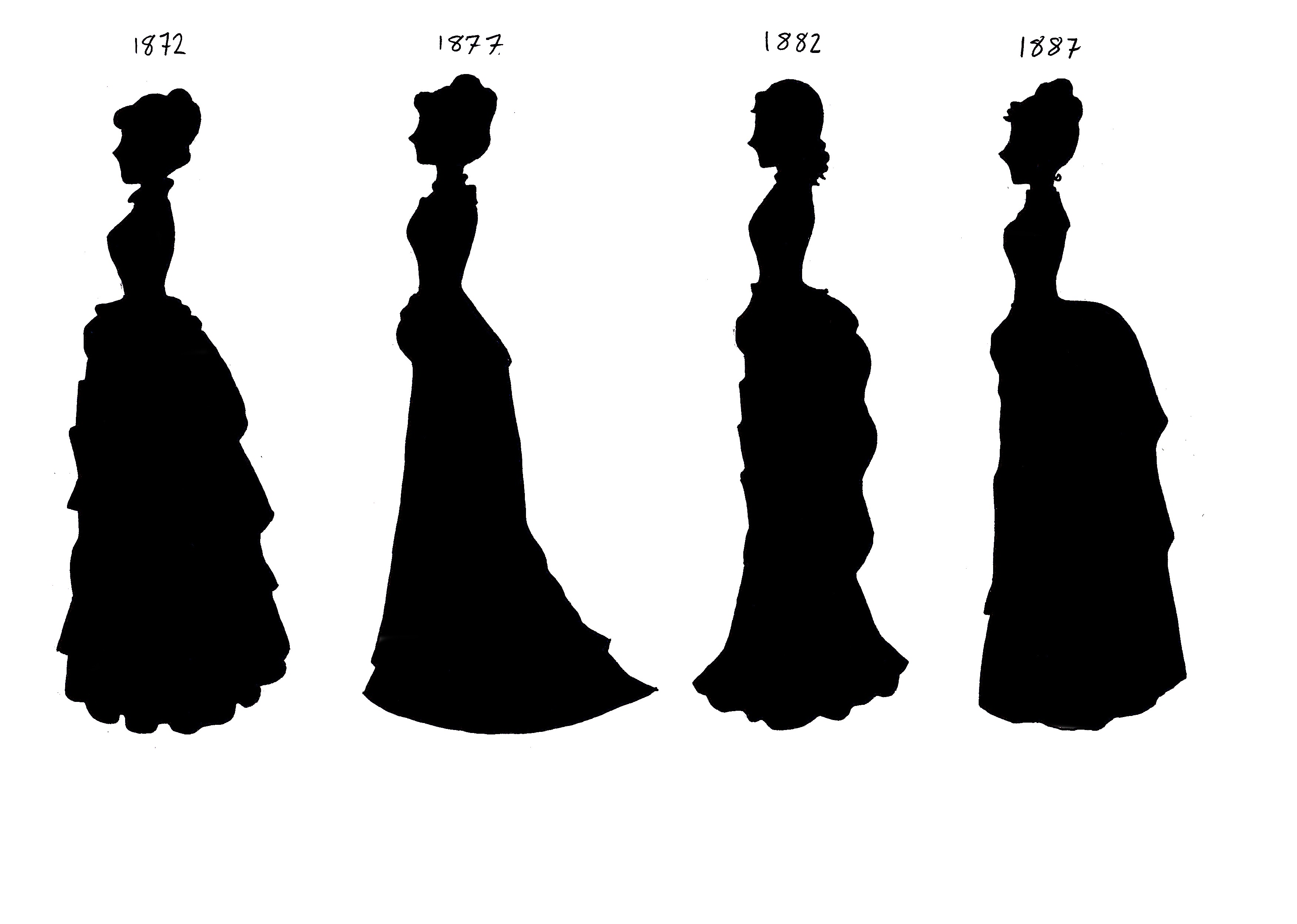 Victorian Silhouettes-1872-87 - PaperDemon