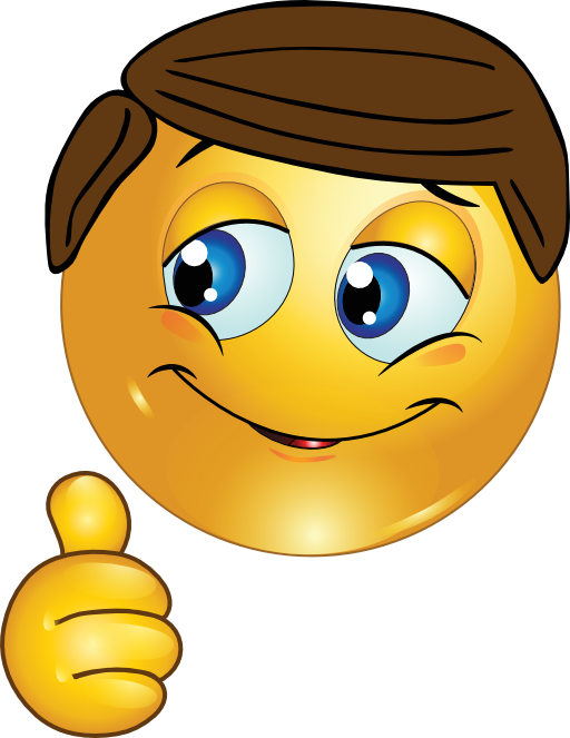 Thumbs Up Smiley Face Emoticon Clipart - Free Clipart