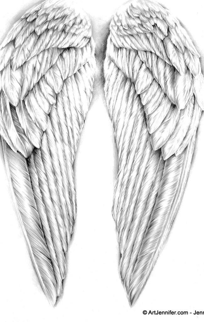 Angel Wings Drawing Easy Tutorial  ART WORLD BLOG