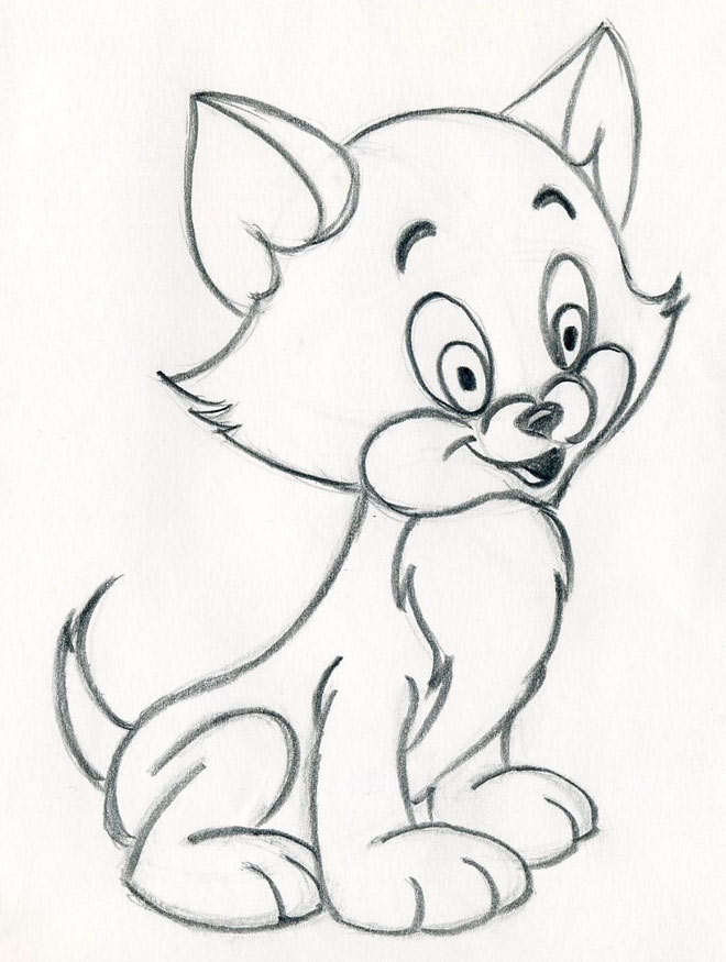 Cartoon Face Pencil Drawing  Smail Jr
