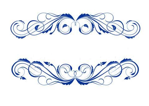 royal blue border designs