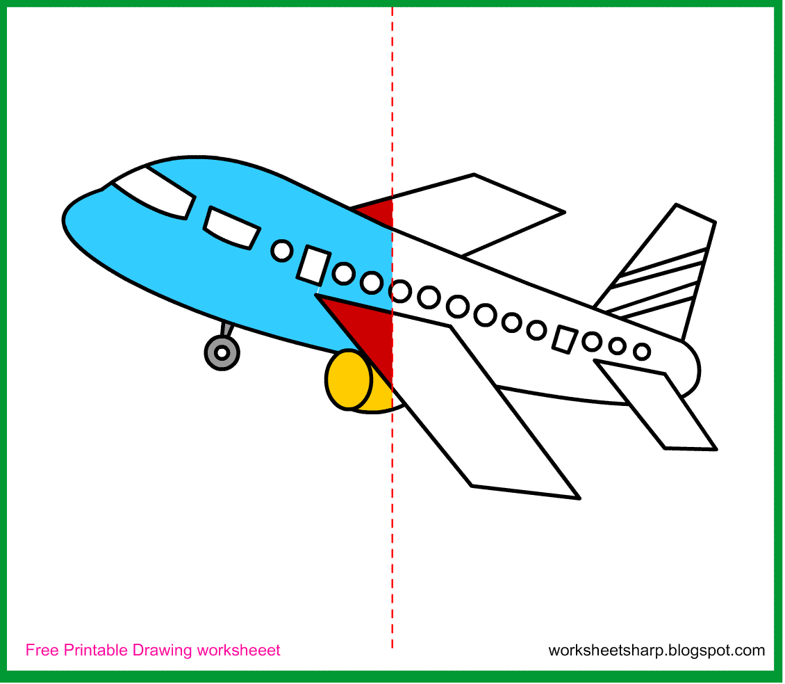 Free Printable Airplane Pdf Coloring Page 06 | Airplane coloring pages,  Coloring pages, Cartoon airplane