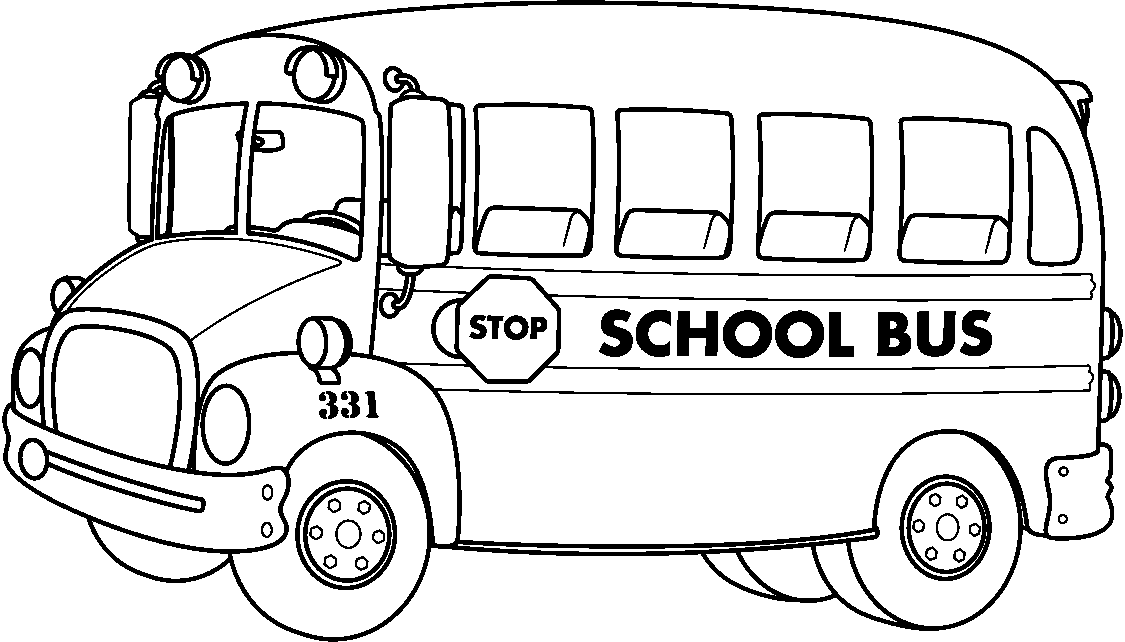 School Bus Clipart Black And