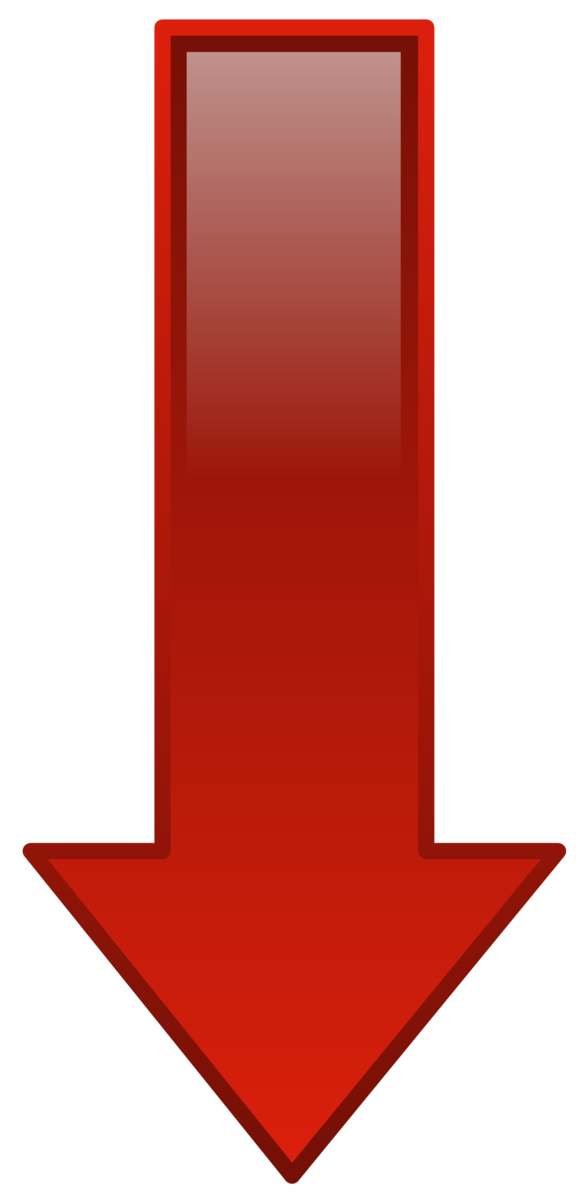 Down Arrow Red Symbol Sign Png Picpng Images