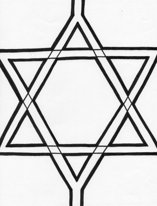 Star Of David Coloring Page Coloring Pages Hello Kitty Coloring 