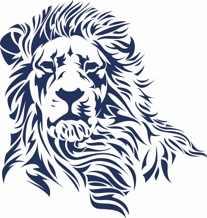 Roaring Lion Outline Tattoo