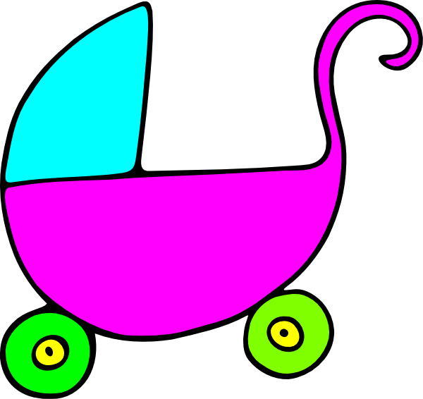 Cartoon Baby Carriage 