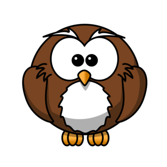 Friendly Cartoon Owl Illustration - Free Clipart for Kids & Education