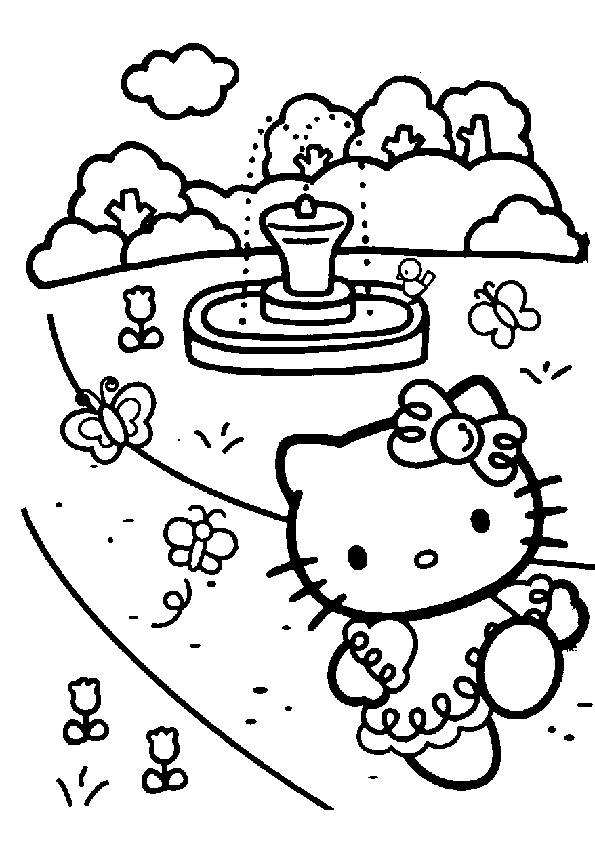 Creating Custom Hello Kitty Pictures to Color for Children 