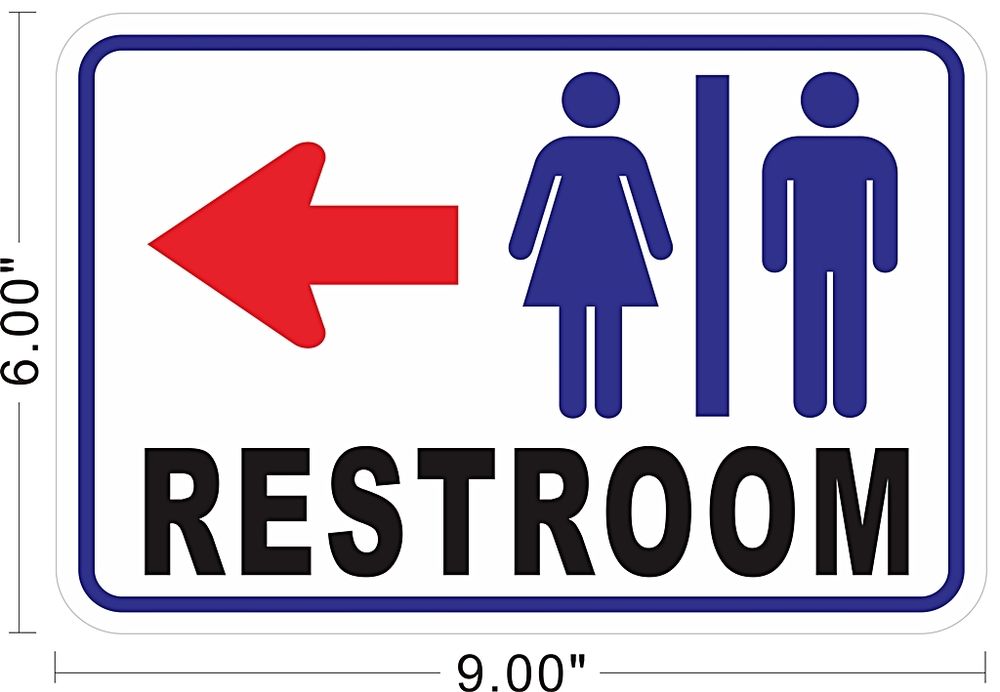 Free Printable Restroom Signs With Arrow - FREE PRINTABLE TEMPLATES