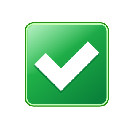 Free Green Check Mark Icon Transparent Background, Download Free Green ...