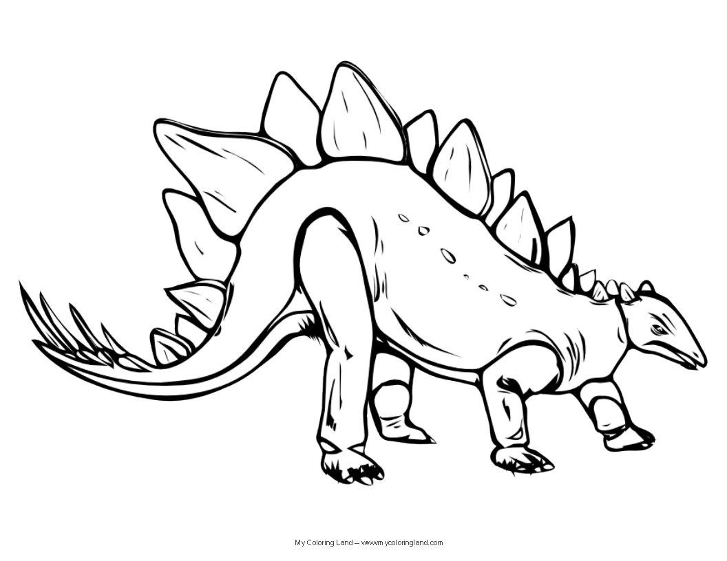 realistic dinosaur coloring pages : Printable Coloring Sheet 