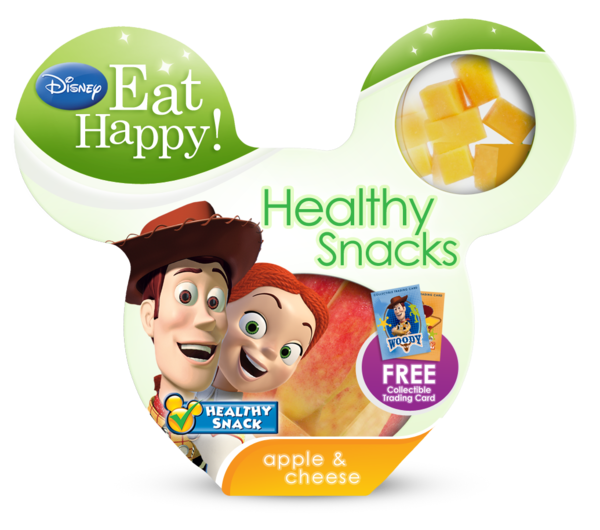 Disney Eat Happy! Healthy Snacks - Apple & Cheese with Toy Story Characters