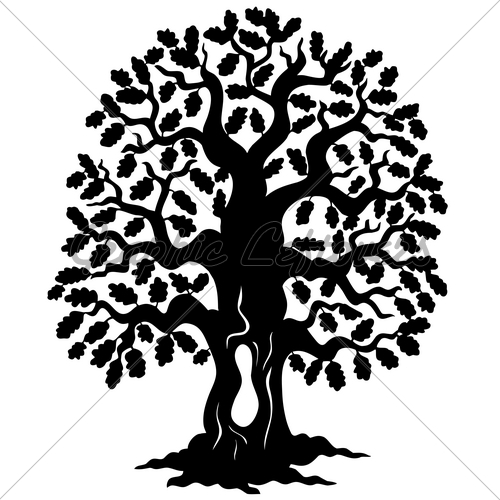 Oak Tree Silhouette | Clipart library - Free Clipart Images