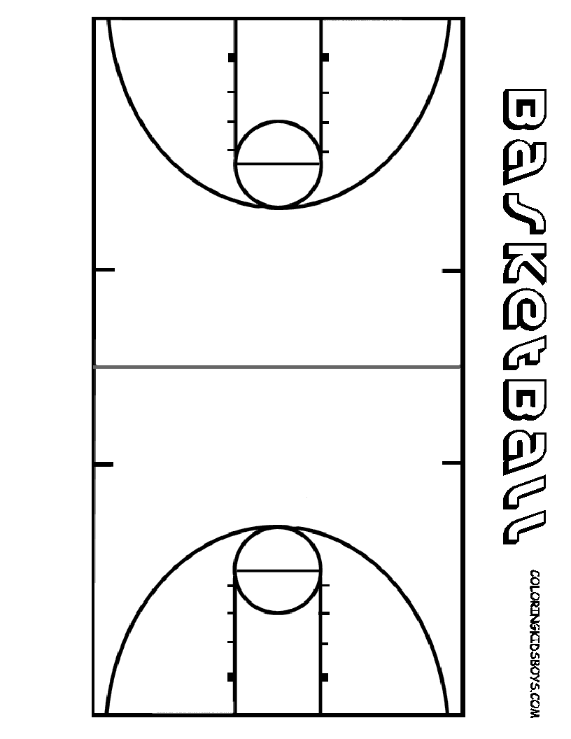 Basketball Half Court Clipart - Gallery