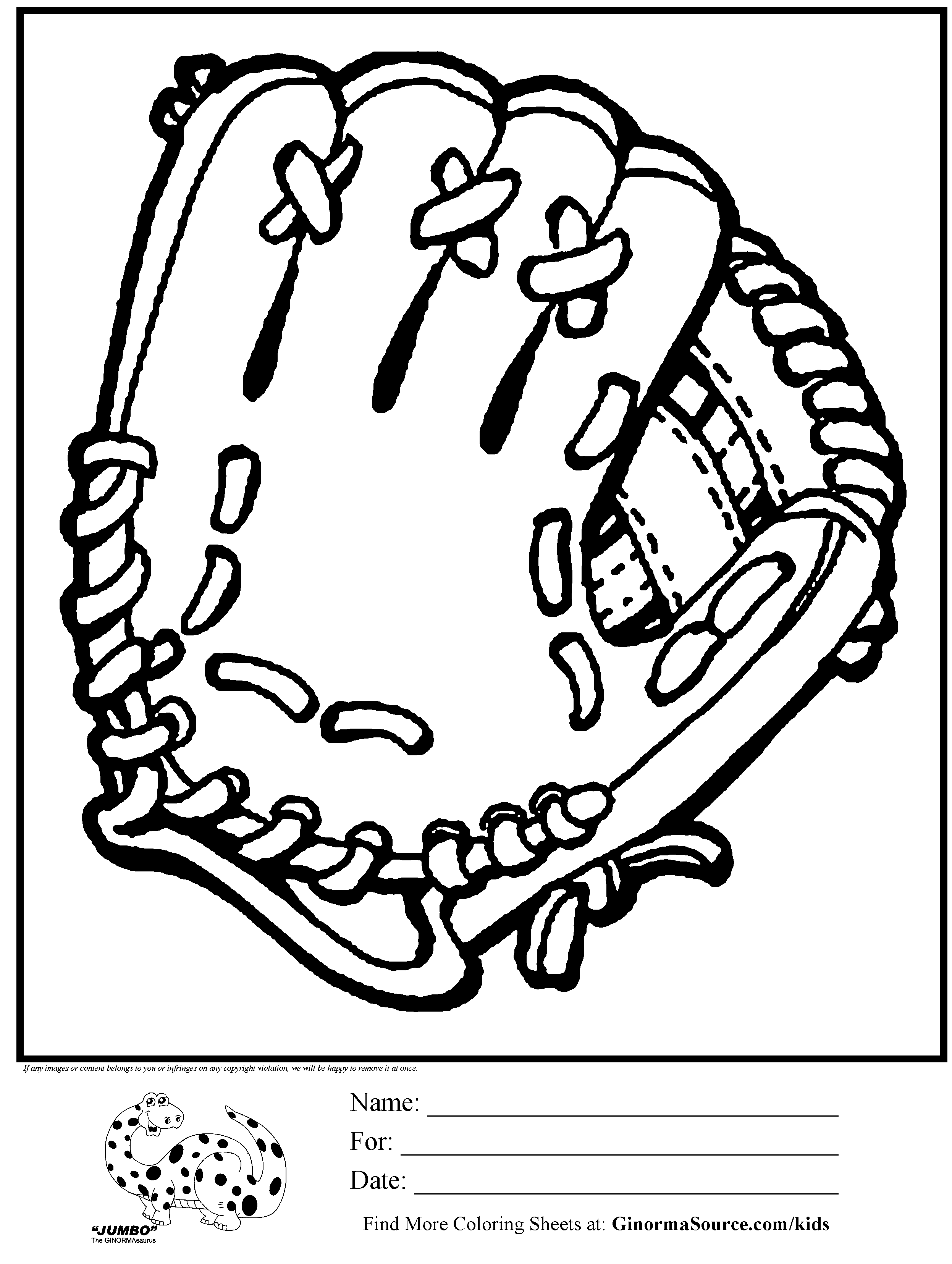 Baseball Glove Clip Art Black and White - Get Coloring Pages