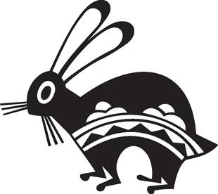 Rabbit :: Southwest Graphics :: Native American Indian Decals 