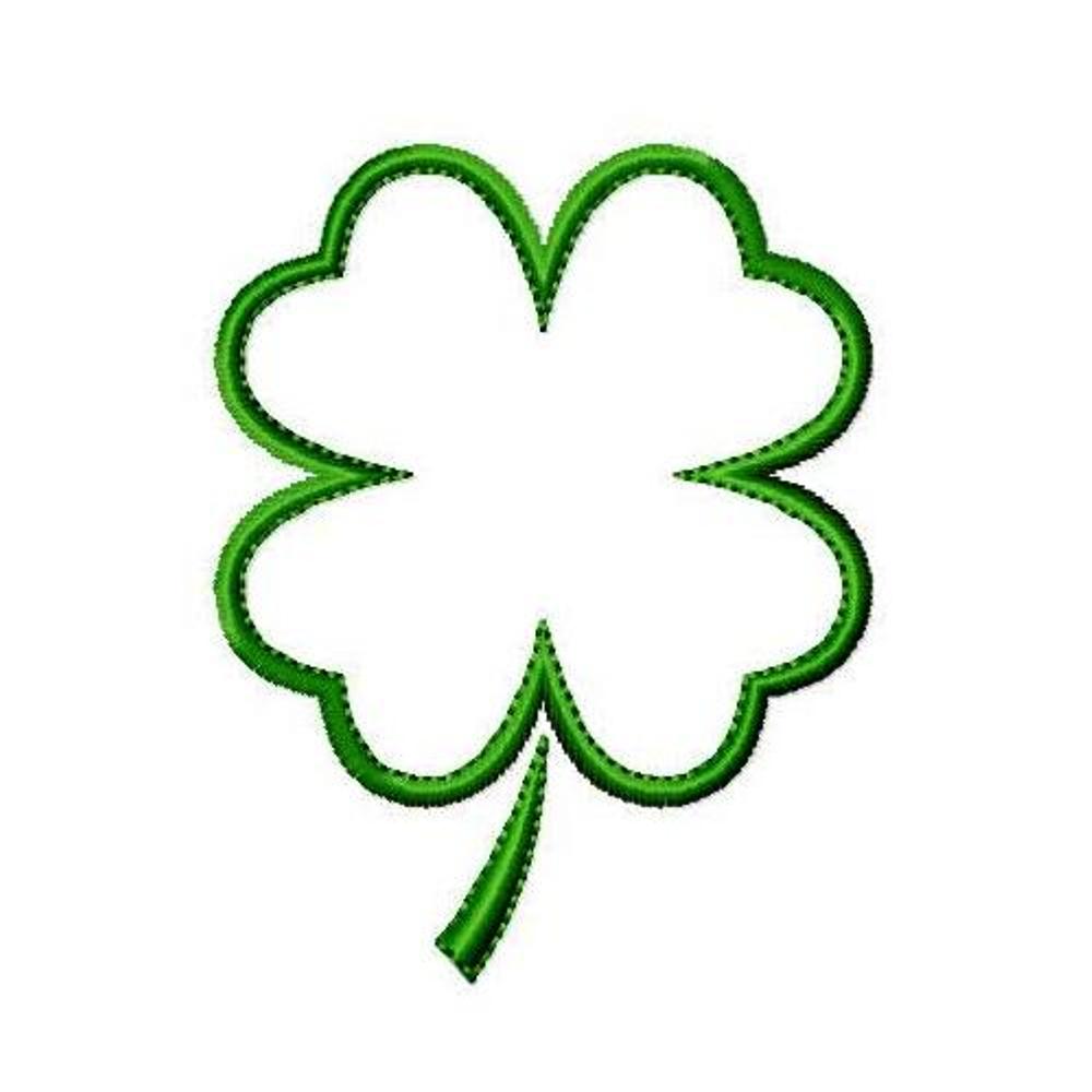 Shamrock Outline Pictures Four Leaf Clover For Sure Quotes Clipart 