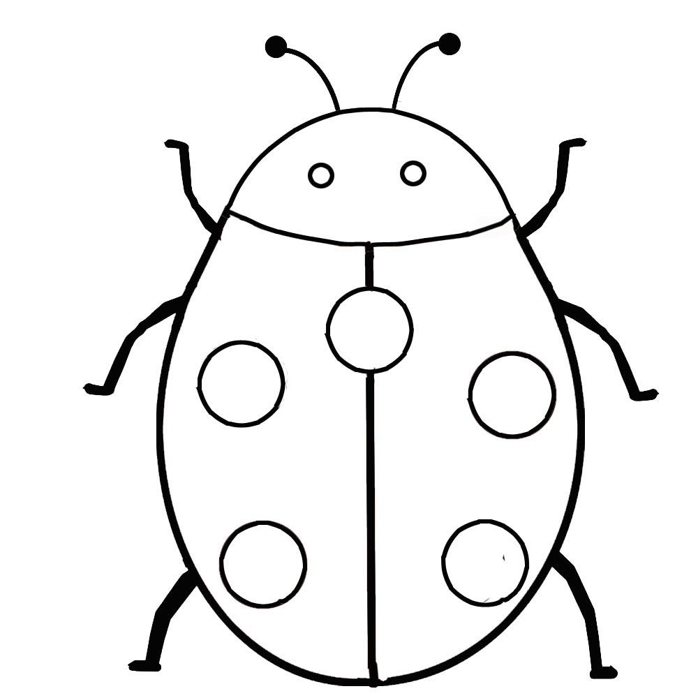 Free Preschool Bugs Coloring Sheets 7